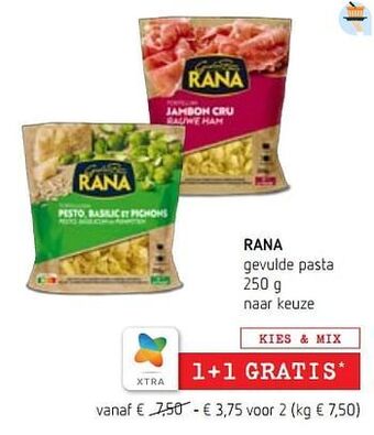 Spar Colruyt Rana gevulde pasta aanbieding