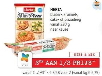 Spar Colruyt Herta blader-, kruimel-, cake- of pizzadeeg aanbieding