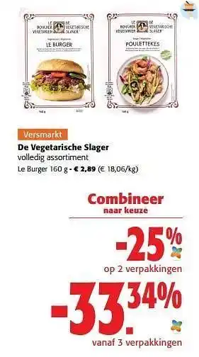 Colruyt De vegetarische slager le burger aanbieding