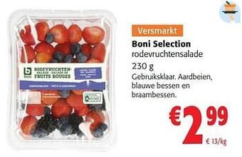 Colruyt Boni selection rodevruchtensalade aanbieding