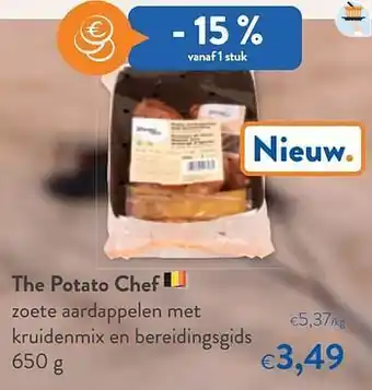 OKay The potato chef zoete aardappelen met kruidenmix en bereidingsgids aanbieding
