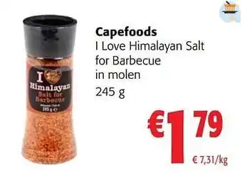 Colruyt Capefoods i love himalayan salt for barbecue aanbieding