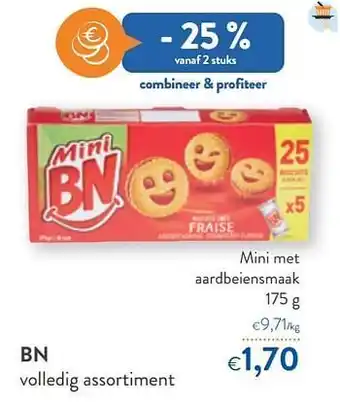 OKay Bn mini met aardbeiensmaak aanbieding