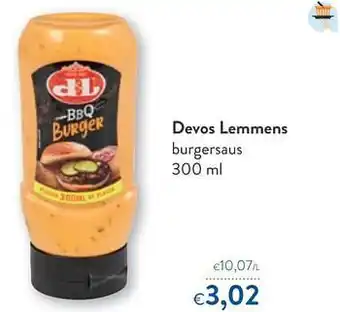 Devos lemmens burgersaus