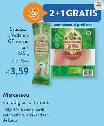 OKay Marcassou saucisson d’ardenne igp zonder look aanbieding