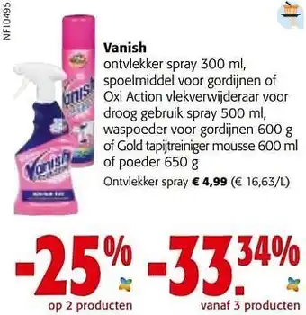 Colruyt Vanish ontvlekker spray aanbieding