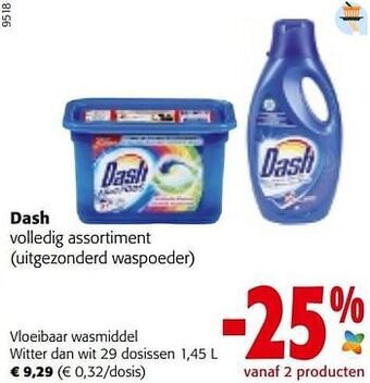 Colruyt Dash vloeibaar wasmiddel witter dan wit aanbieding
