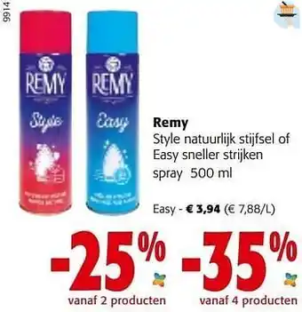 Colruyt Remy easy sneller strijken aanbieding