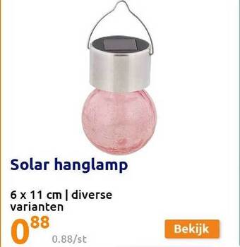 Action Solar Hanglamp aanbieding