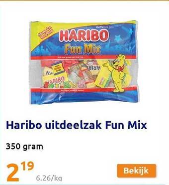 Action Haribo Uitdeelzak Fun Mix aanbieding