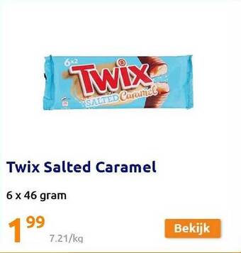Action Twix Salted Caramel aanbieding
