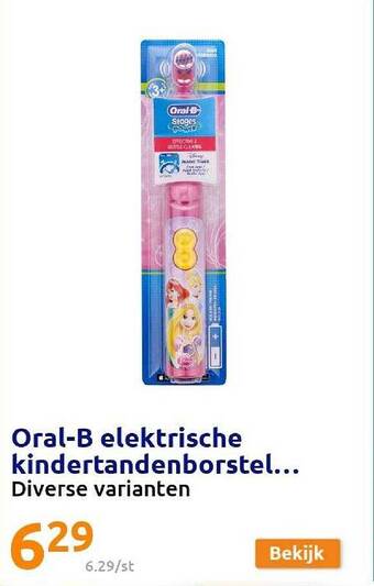 Action Oral B Elektrische Kindertandenborstel aanbieding