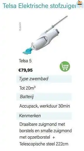 Multi bazar Kokido elektrische stofzuigers telsa 5 aanbieding