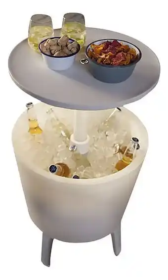 Dreamland Keter Allibert Cool Bar wit met licht aanbieding