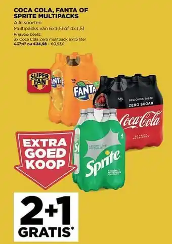 Jumbo Coca cola zero mulitpack aanbieding