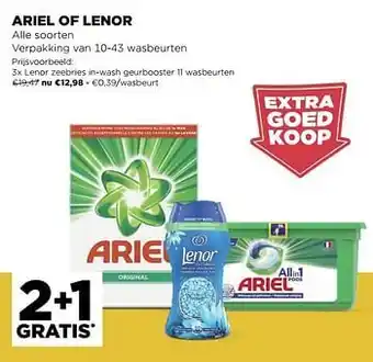 Jumbo Lenor zeebries in-wash geurbooster 11 wasbeurten aanbieding
