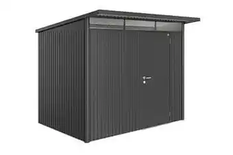Brico Biohort tuinhuis AvantGarde A5 met enkele deur donkergrijs 220x260cm aanbieding