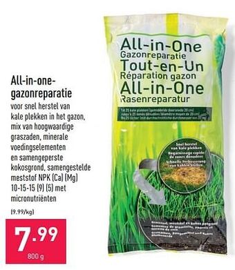 ALDI All-in-one gazonreparatie aanbieding