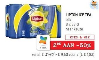 Spar Colruyt Lipton ice tea aanbieding