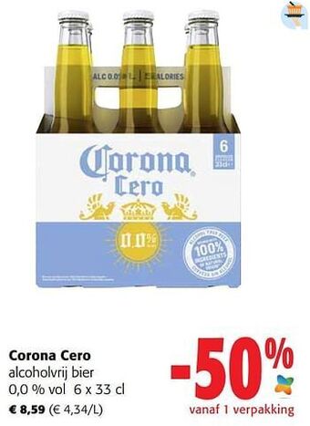 Colruyt Corona cero alcoholvrij bier aanbieding