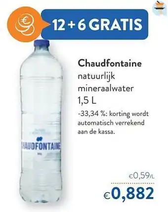 OKay Chaudfontaine natuurlijk mineraalwater aanbieding