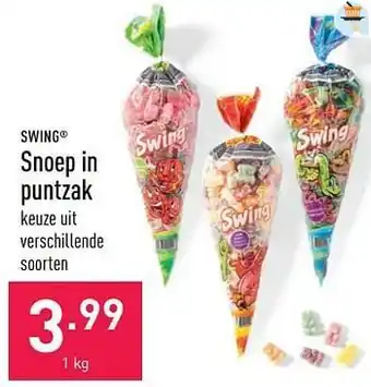 ALDI Snoep in puntzak aanbieding