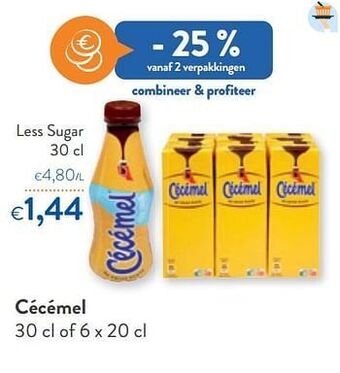 OKay Cécémel less sugar aanbieding