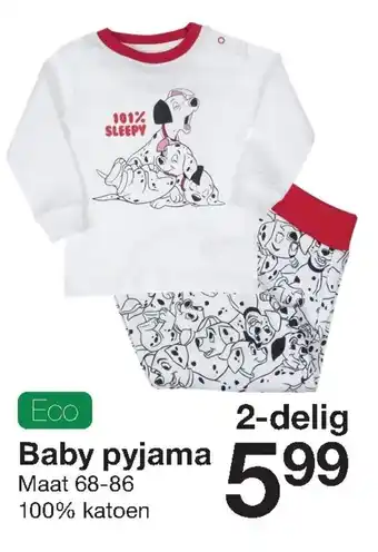 Zeeman Eco Baby pyjama aanbieding
