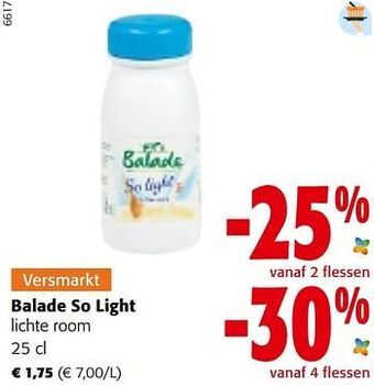 Colruyt Balade so light lichte room aanbieding