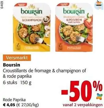Colruyt Boursin rode paprika aanbieding