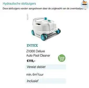 Multi bazar Intex hydraulische stofzuigers zx300 deluxe auto pool cleaner aanbieding
