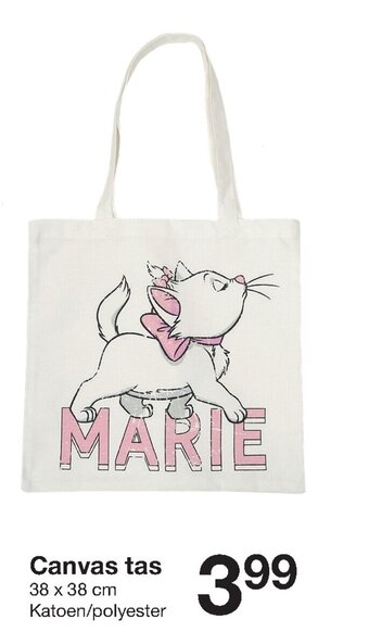 Zeeman Canvas tas aanbieding