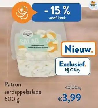 OKay Patron aardappelsalade aanbieding
