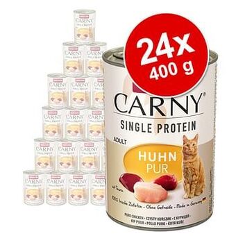 Zooplus 24x400g Single Protein Adult puur Kalkoen Animonda Carny Kattenvoer aanbieding