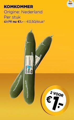 Jumbo Komkommer aanbieding