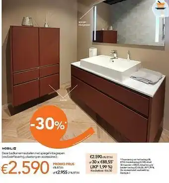 Deze badkamermeubelen met spiegel inbegrepen