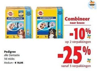 Colruyt Pedigree dentastix medium aanbieding