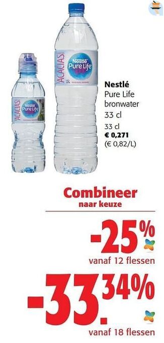 Colruyt Nestlé pure life bronwater aanbieding