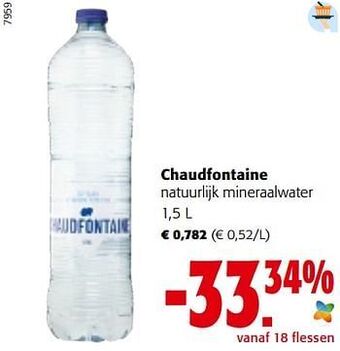 Colruyt Chaudfontaine natuurlijk mineraalwater aanbieding