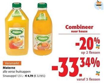 Colruyt Materne sinaasappel aanbieding