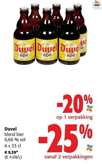 Colruyt Duvel blond bier aanbieding