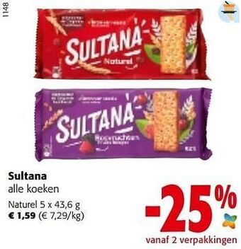 Colruyt Sultana naturel aanbieding