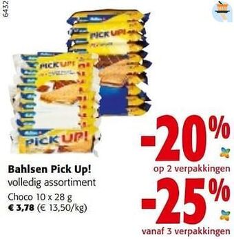 Colruyt Bahlsen pick up! choco aanbieding