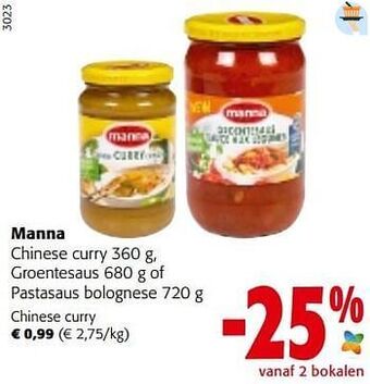 Manna chinese curry