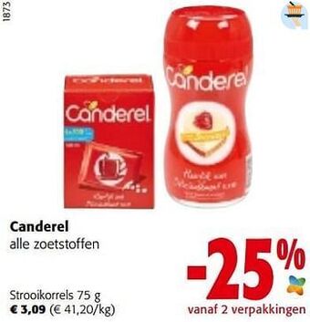 Colruyt Canderel strooikorrels aanbieding
