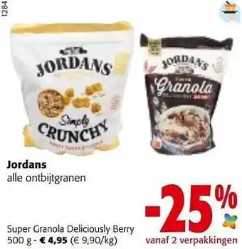 Colruyt Jordans super granola deliciously berry aanbieding