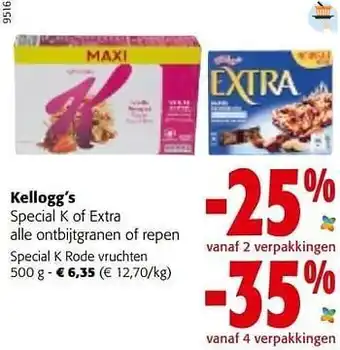 Colruyt Kellogg’s special k rode vruchten aanbieding