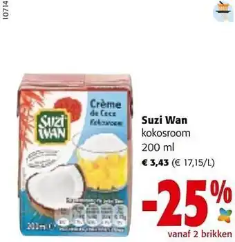 Colruyt Suzi wan kokosroom aanbieding