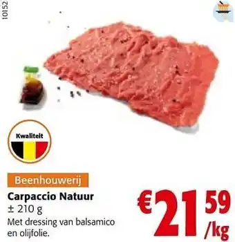 Colruyt Carpaccio natuur aanbieding
