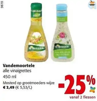 Colruyt Vandemoortele mosterd op grootmoeders wijze aanbieding